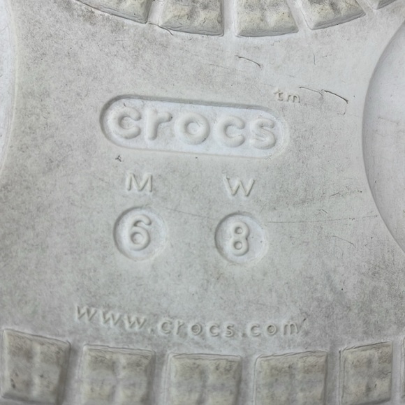 Classic Crocs women’s size 8 Solarized Sandal white tie dye slides - Picture 8 of 9